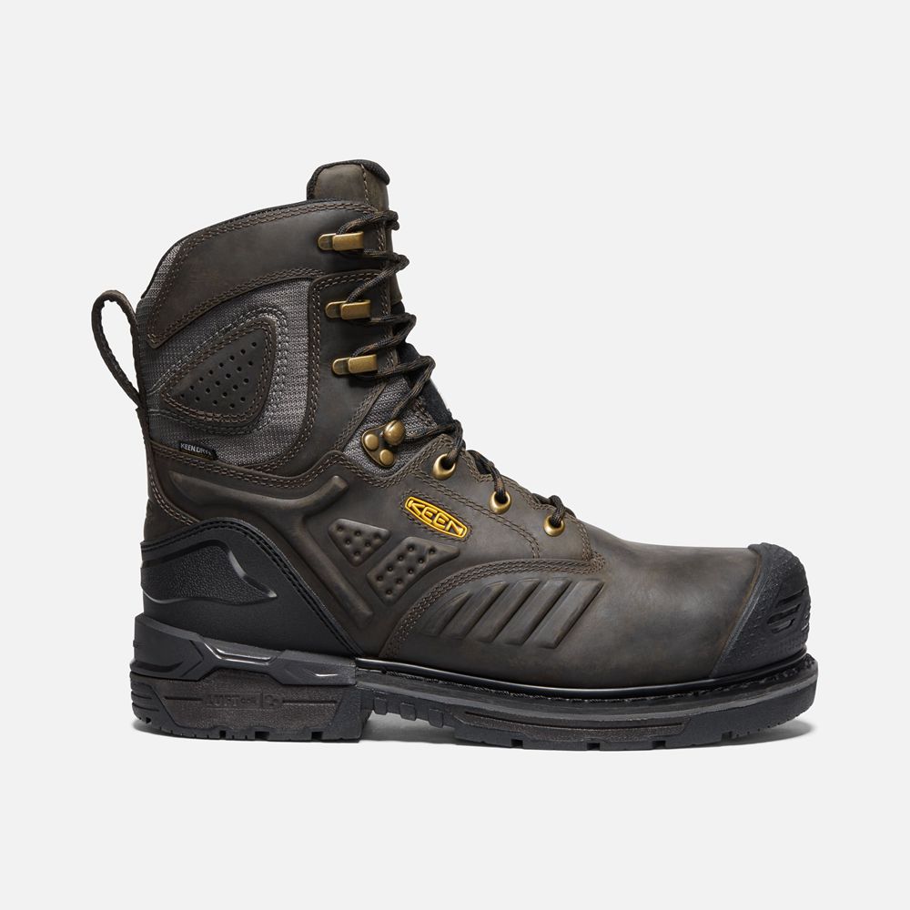 Botte de Travail Keen Homme Noir Marron | Csa Philadelphia+ 8" Insulated Waterproof (Carbon-Fiber To